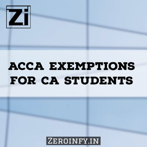 ACCA Exemptions for CA Students