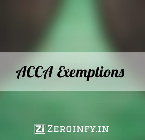 ACCA Exemptions