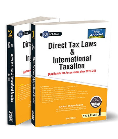 CA Final Direct Tax Book (Two Volumes) By CA Ravi Chhawchharia