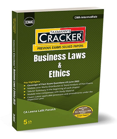 CMA Inter 2022 Syllabus Laws Cracker By Leena Lalit Parakh