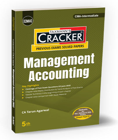 CMA Inter 2022 Syllabus Management Accounting Cracker By Tarun Agarwal