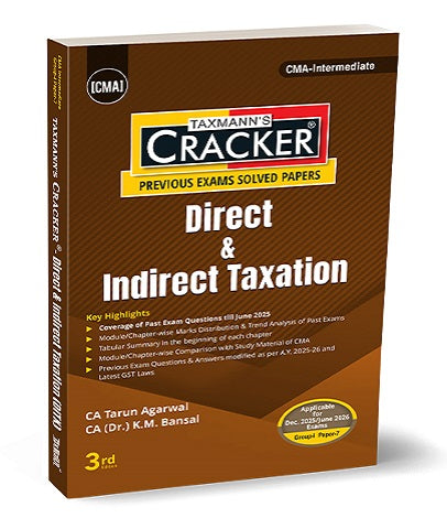 CMA Inter 2022 Syllabus Tax (DT IDT) Cracker By Priyanka Saxena