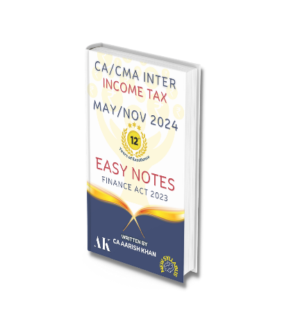 CA Inter Direct Tax (DT) Colored Easy Notes By CA Aarish Khan - Zeroinfy