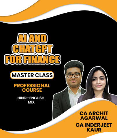 AI and ChatGPT for Finance MasterClass Professional Course By CA Archit Agarwal and CA Inderjeet Kaur