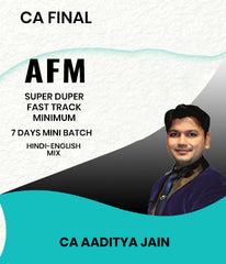 CA Final AFM 7 Days Mini Batch Super Duper Fast Track Minimum By CA Aaditya Jain