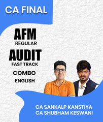 CA Final AFM Regular and Audit Fast Track Batch Combo In English By CA Sankalp Kanstiya and CA Shubham Keswani