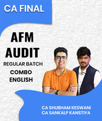 CA Final AFM and Audit Regular Batch Combo In English By CA Shubham Keswani and CA Sankalp Kanstiya - Zeroinfy