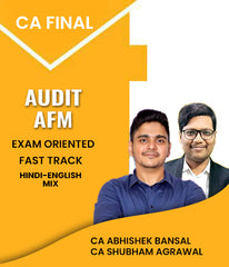 CA Final Audit and AFM Exam Oriented Fast Track Combo By CA Abhishek Bansal and CA Shubham Agrawal