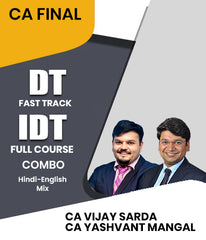 CA Final DT Fast Track and IDT Full Course Combo By CA Vijay Sarda and CA Yashvant Mangal
- Zeroinfy