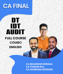 CA Final DT IDT Audit Full Course Combo In English By CA Bhanwar Borana, CA Tharun Raj and CA Shubham Keswani