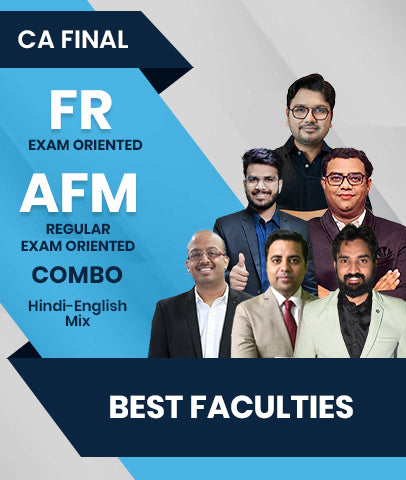 CA Final FR Exam Oriented and AFM Regular / Exam Oriented Combos By Best Faculties - Zeroinfy
