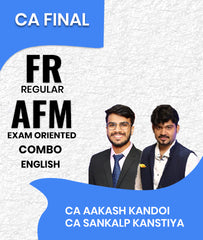 CA Final FR Regular and AFM Exam Oriented Combo In English By CA Aakash Kandoi and CA Sankalp Kanstiya