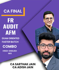 CA Final FR, Audit and AFM Exam Oriented Faster Batch Combo By CA Sarthak Jain and CA Adish Jain
- Zeroinfy