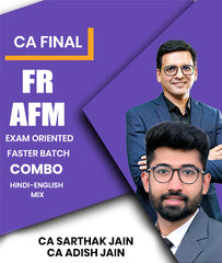 CA Final FR and AFM Exam Oriented Faster Batch Combo By CA Sarthak Jain and CA Adish Jain
- Zeroinfy