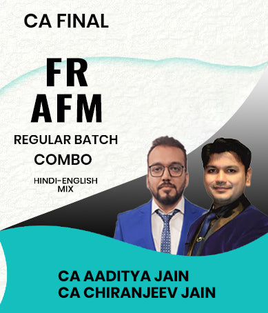 CA Final FR and AFM Regular Combo By CA Chairanjeev Jain and CA Aaditya Jain - Zeroinfy