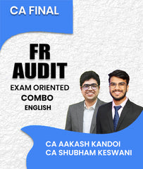 CA Final FR and Audit Exam Oriented Combo In English By CA Aakash Kandoi and CA Shubham Keswani
