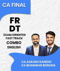 CA Final Financial Reporting (FR) and Direct Tax (DT) Exam Oriented Fast Track Combo In English By CA Aakash Kandoi and CA Bhanwar Borana