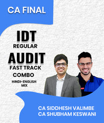 CA Final IDT Regular and Audit Fast Track Combo By Siddhesh Valimbe and CA Shubham Keswani