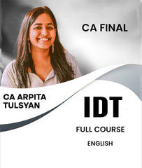 CA Final Indirect Tax (IDT) Full Course In English By CA Arpita Tulsyan
- Zeroinfy