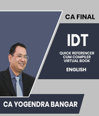 CA Final Indirect Tax (IDT) Quick Referencer Cum COMPILER Virtual Book By CA Yogendra Bangar - Zeroinfy
