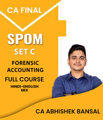 CA Final SPOM SET C Forensic Accounting Full Course By Abhishek Bansal
 - Zeroinfy