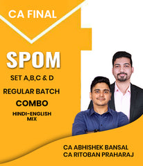 CA Final SPOM Set A,B,C & D Combo Regular Batch By Abhishek Bansal and CA Ritoban Praharaj - Zeroinfy