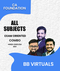 CA Foundation All Subjects Exam Oriented Combo By BB Virtuals