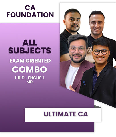 CA Foundation All Subjects Exam Oriented Combo By Ultimate CA - Zeroinfy