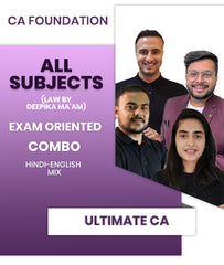 CA Foundation All Subjects Exam Oriented Combo By Ultimate CA (Law By Deepika Ma'am) - Zeroinfy