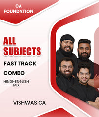 CA Foundation All Subjects Fast Track Combo By Vishwas CA