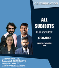 CA Foundation All Subjects Full Course Combo By CA Harshad Jaju, CA Anand Bhangariya, Prof Raj Awate and CA Shivangi Agarwal - Zeroinfy