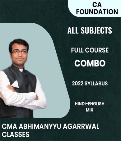 CA Foundation All Subjects Combo By CMA Abhimanyyu Agarrwal Classes