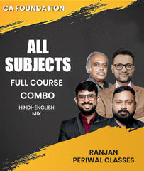 CA Foundation All Subjects Full Course Combo By Ranjan Periwal Classes