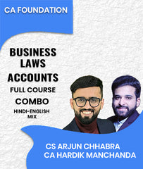 CA Foundation Business Laws and Accounts Full Course Combo By CS Arjun Chhabra and CA Hardik Manchanda