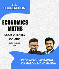 CA Foundation Economics and Maths Exam Oriented Combo By CA Hardik Manchanda and Prof Akash Agrawal