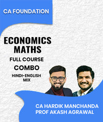 CA Foundation Economics and Maths Full Course Combo By CA Hardik Manchanda and Prof Akash Agrawal
 - Zeroinfy