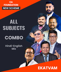 CA Foundation New Scheme All Subjects Combo By Ekatvam Academy - Zeroinfy