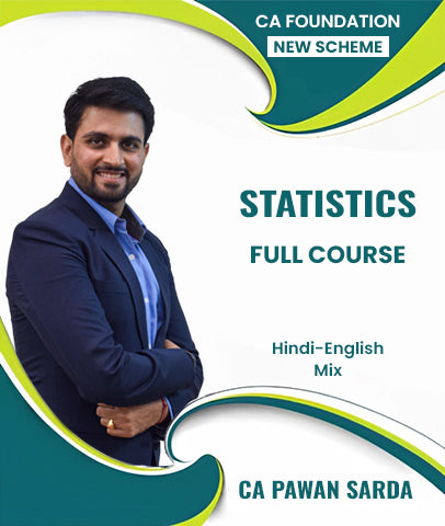 CA Foundation New Scheme Statistics Full Course By CA Pawan Sarda - Zeroinfy