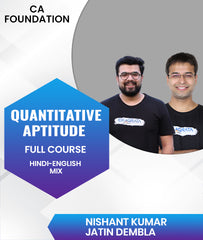 CA Foundation Quantitative Aptitude Full Course By Nishant Kumar and Jatin Dembla
 - Zeroinfy