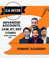 CA Inter Advanced Accounts, Law, DT and GST Combo By Vsmart Academy