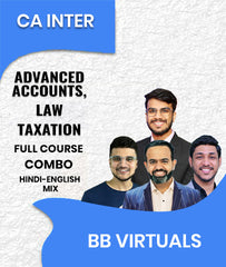CA Inter Advanced Accounts, Law and Taxation Full Course Combo By BB Virtuals