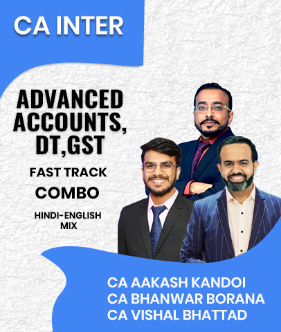 CA Inter Accounts DT GST Fast Track Combo By BB Virtuals