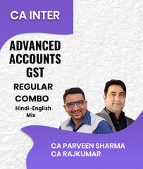 CA Inter Advanced Accounts and GST Regular Combo By CA Parveen Sharma and CA Rajkumar - Zeroinfy