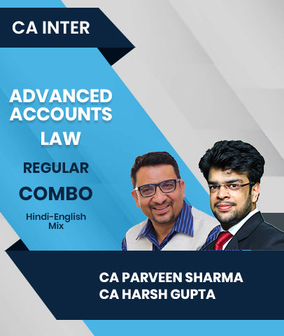 CA Inter Advanced Accounts and Law Regular Combo By CA Parveen Sharma and CA Harsh Gupta