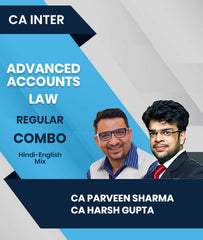 CA Inter Advanced Accounts and Law Regular Combo By CA Parveen Sharma and CA Harsh Gupta