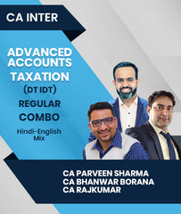 CA Inter Advanced Accounts and Taxation (DT IDT) Regular Combo Lectures By CA Parveen Sharma, CA Bhanwar Borana and CA Rajkumar - Zeroinfy