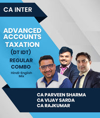 CA Inter Advanced Accounts and Taxation (DT IDT) Regular Combo Lectures By CA Parveen Sharma, CA Vijay Sarda and CA Rajkumar - Zeroinfy