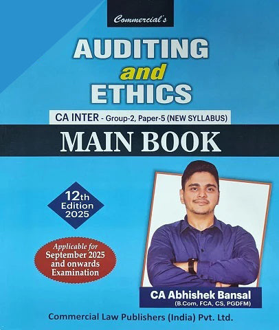 CA Inter Audit Main Book By CA Abhishek Bansal