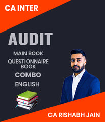 CA Inter Audit Main Book and Questionnaire Book Combo By CA Rishabh Jain