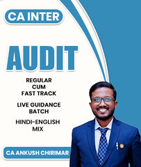 CA Inter Audit Regular Cum Fast Track Live Guidance Batch By CA Ankush Chirimar